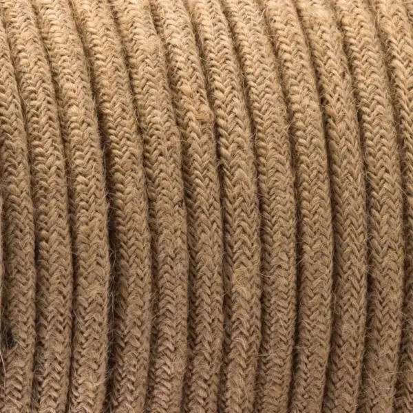 Hemp Rope 2 Core Round Electric Cable ~1212 - Image 2