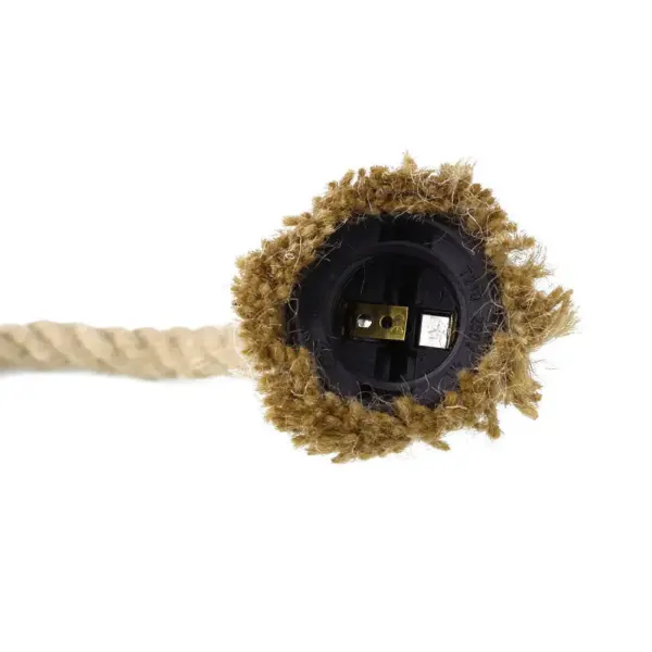 Industrial Hemp Rope Pendant lighting Edison E26 Socket Rope Lighting Farmhouse Lamp~1235 - Image 9