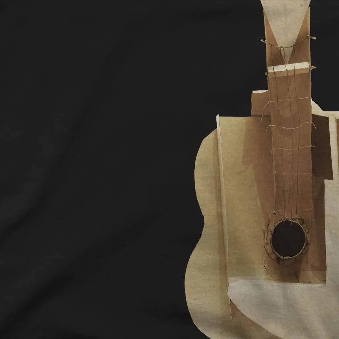 Pablo Picasso Guitar Sculpture 1912 Artwork T-Shirt - Image 2
