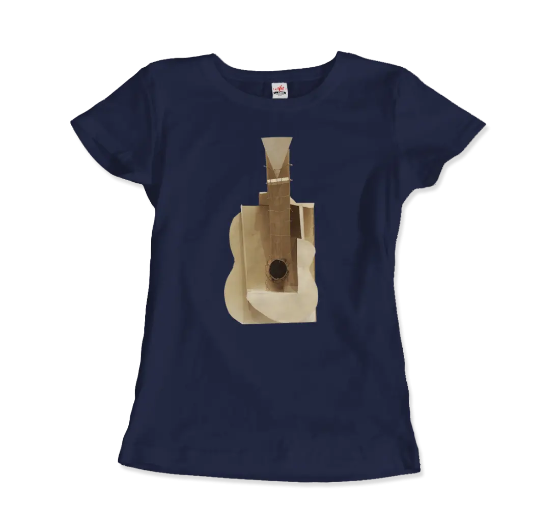 Pablo Picasso Guitar Sculpture 1912 Artwork T-Shirt - Image 7