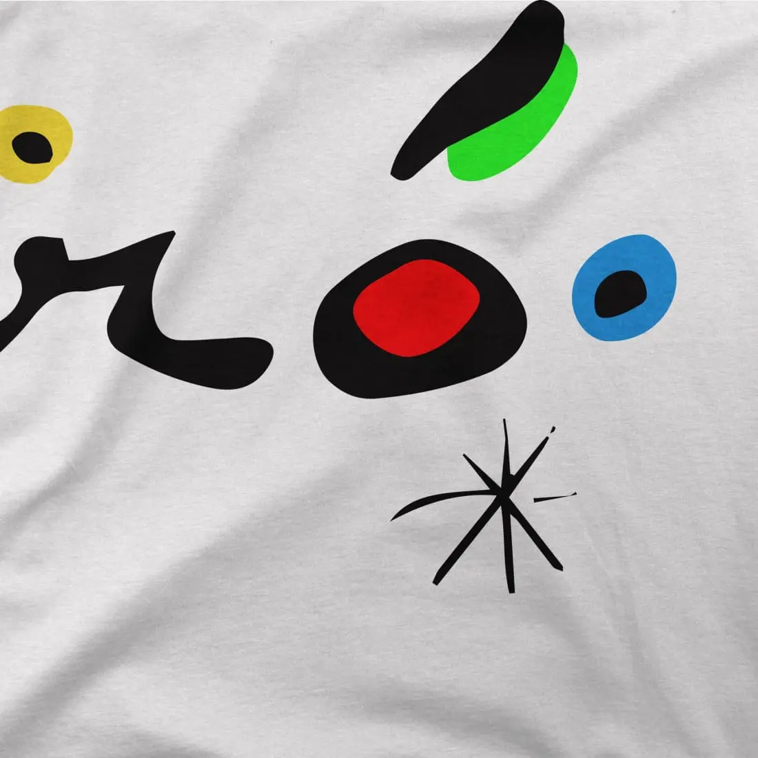 Joan Miro Colorful Signature Artwork T-Shirt - Image 2