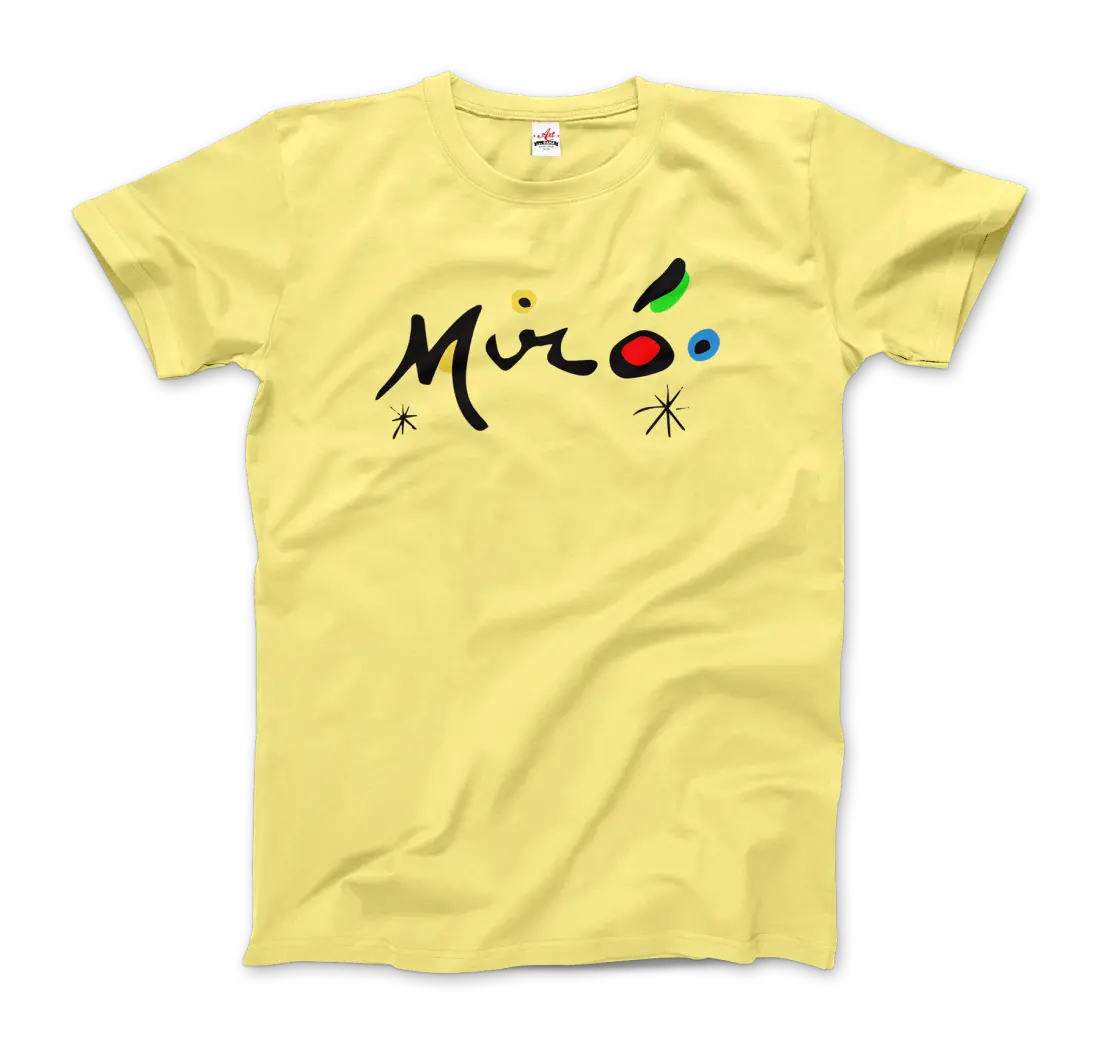 Joan Miro Colorful Signature Artwork T-Shirt - Image 6