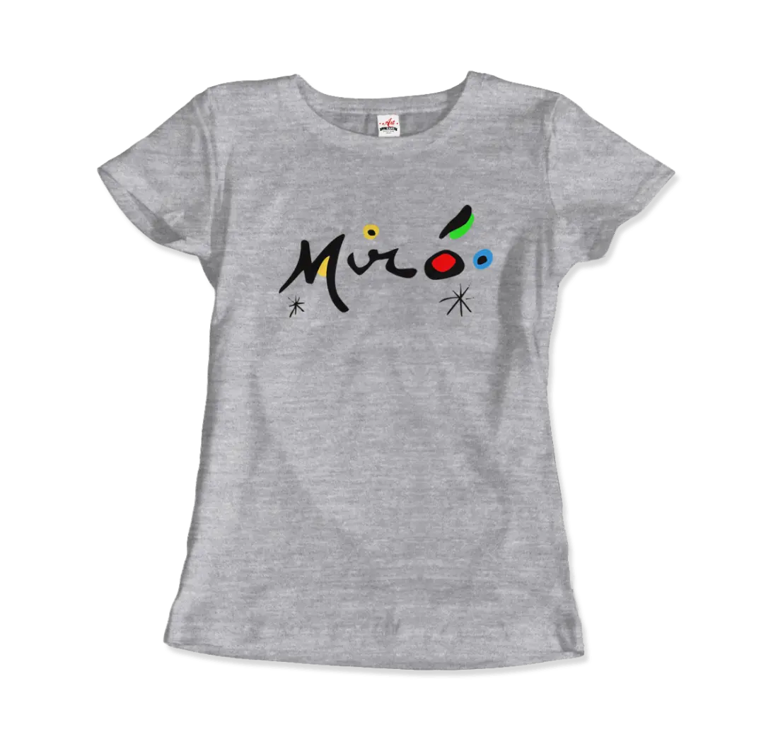 Joan Miro Colorful Signature Artwork T-Shirt - Image 9