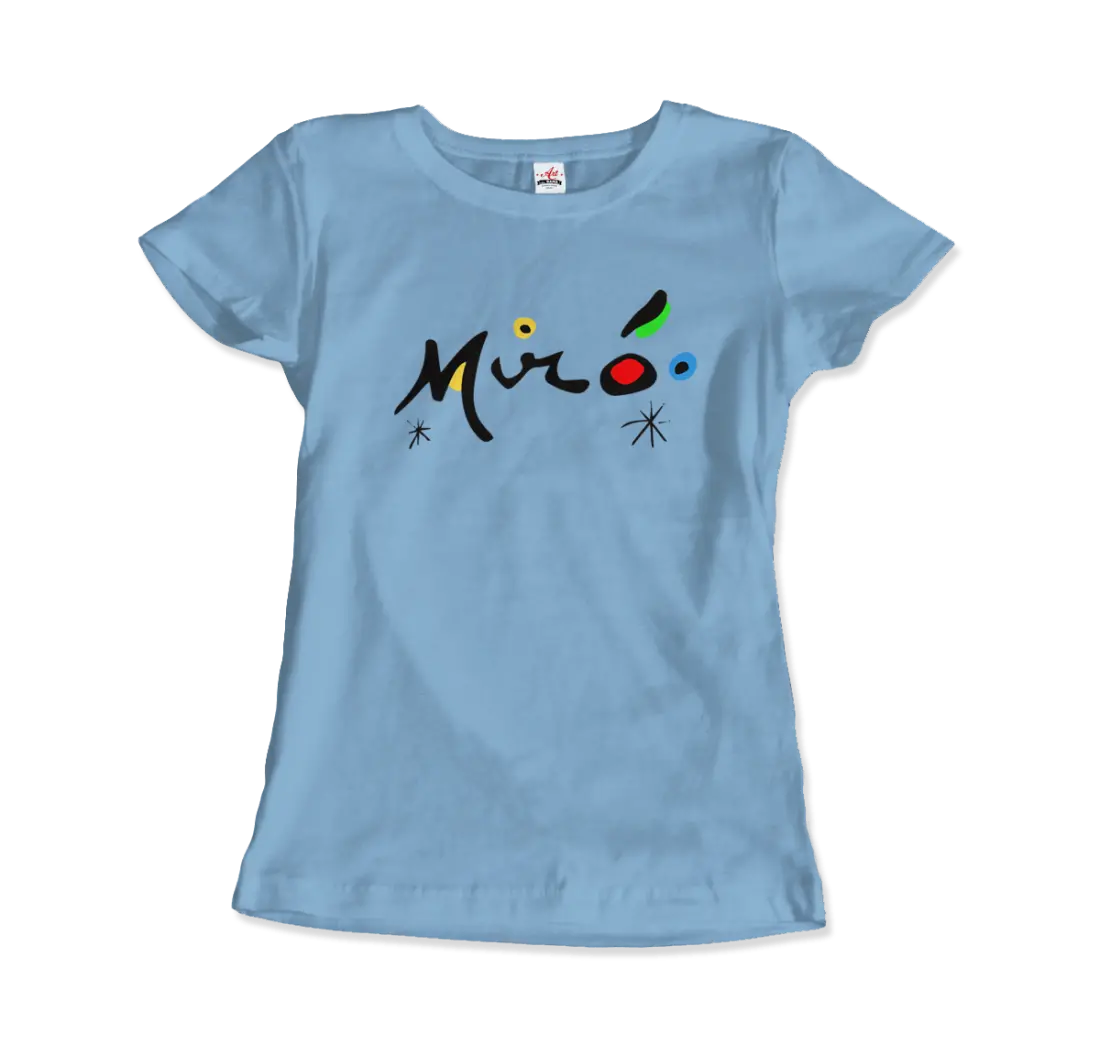 Joan Miro Colorful Signature Artwork T-Shirt - Image 11